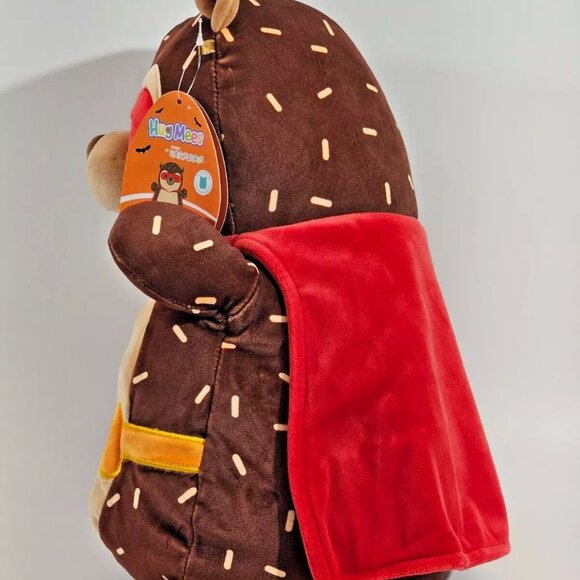 Squishmallow KellyToy Hug Mees Hans Winking Hedgehog W Red Cape 16" Plush 50-2 - Picture 5 of 10